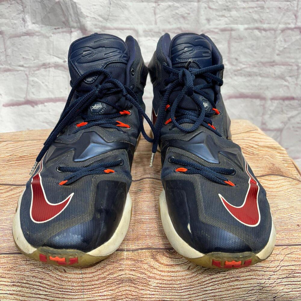 Nike Lebron XIII 807219-461 Men's Blue Lace Up Basketball Shoe Size US 11.5 - Picture 1 of 6